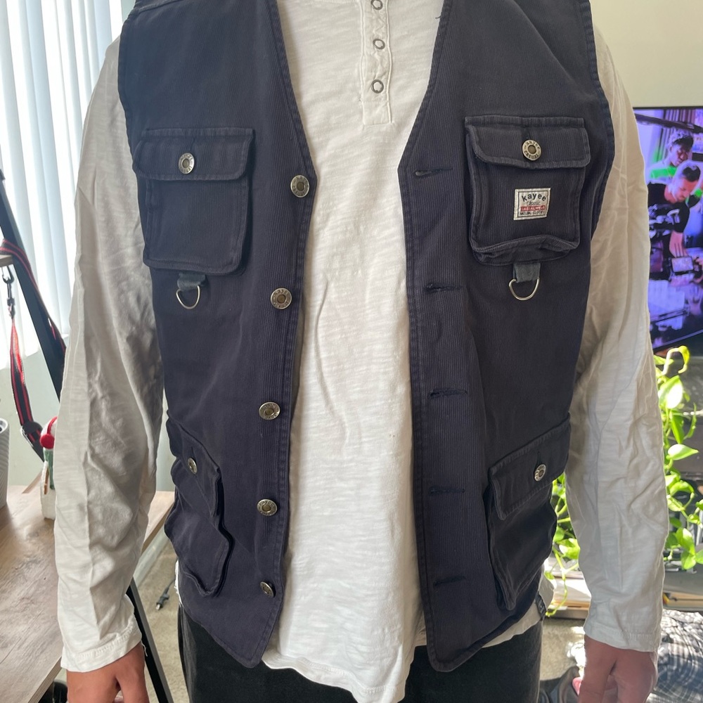 Mens Canvas Utility Vest